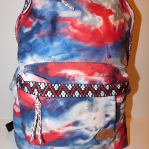 Spurling Lakes Red Tie-Dye Backpack